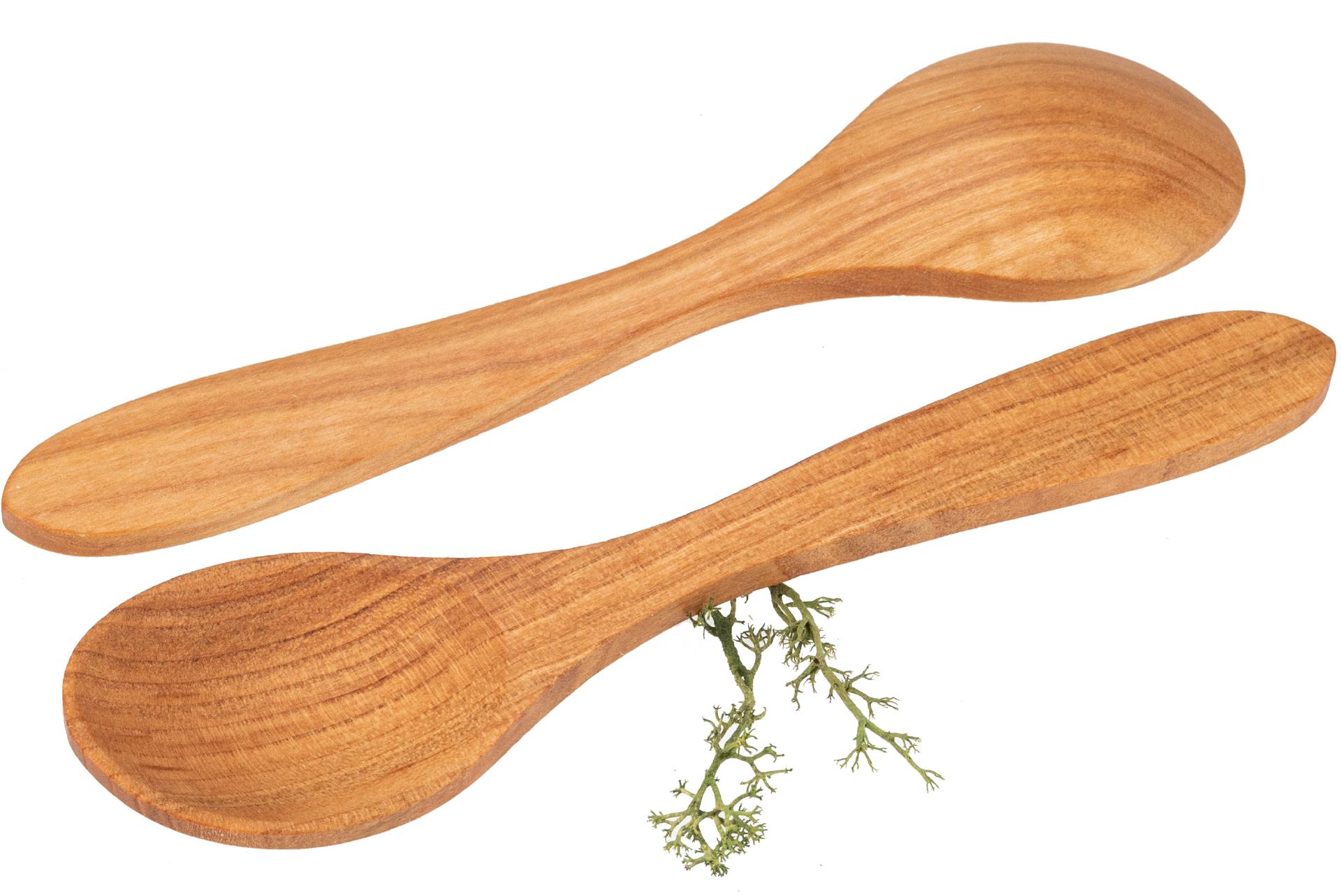 Esslöffel für Kinder / Teelöffel aus geöltem Kirschholz - 13,5 cm