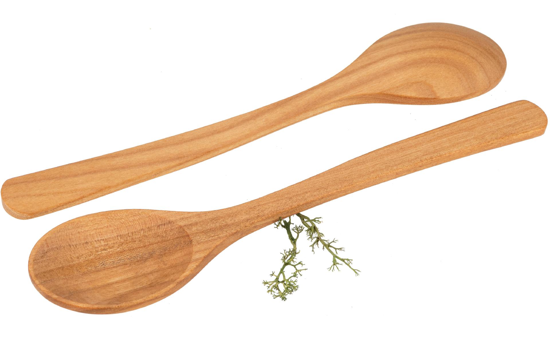 Esslöffel aus geöltem Kirschholz - 23 cm