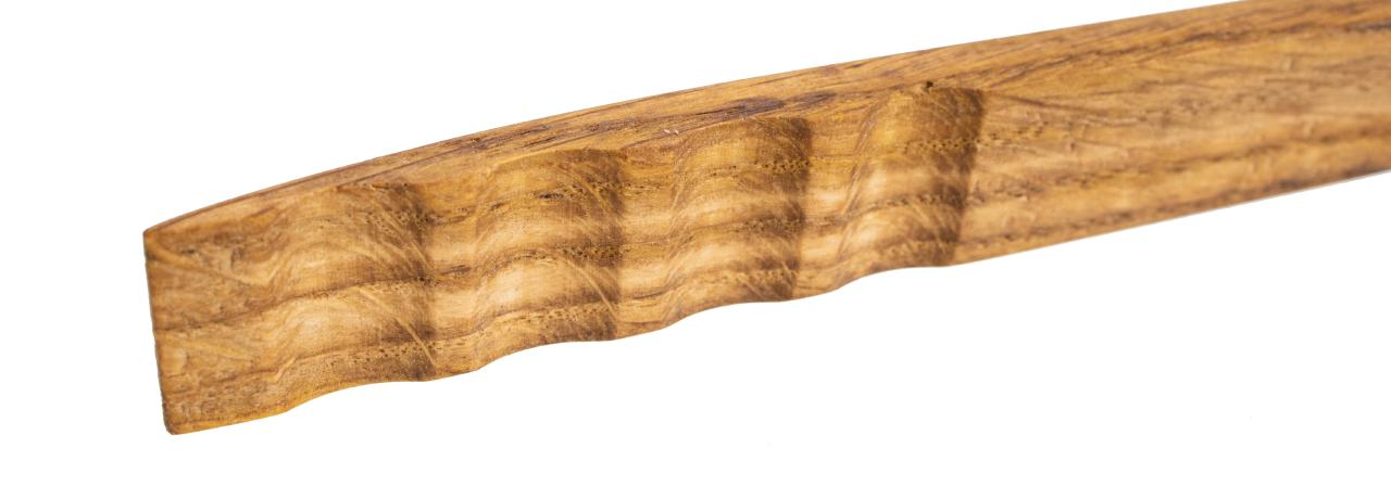 Personalisierte Grillzange Wuerstchenzange aus Eiche geoelt