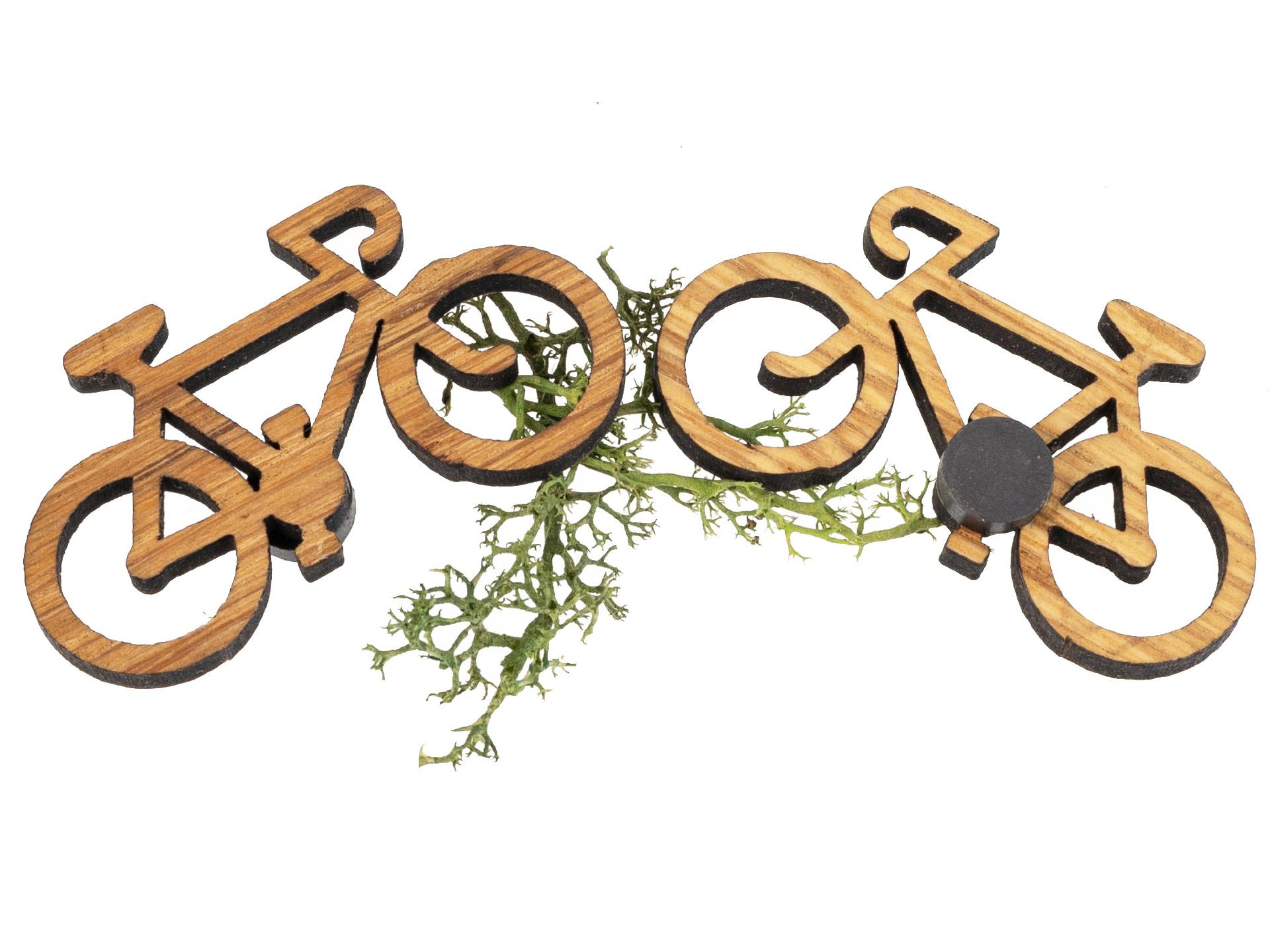 Holz Magnet in Fahrrad Form | Eiche geölt FSC® zertifiziert