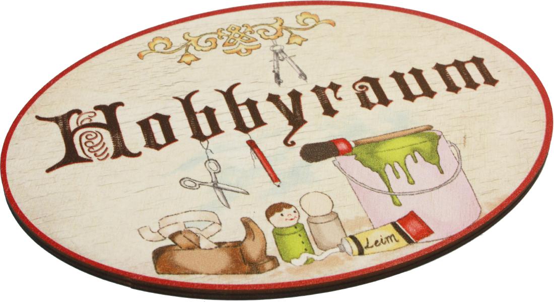 Tuerschilder Antik Birkensperrholz Deutsch