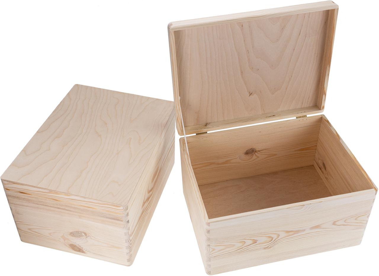 Holz Kiste Organizer mit Klappdeckel