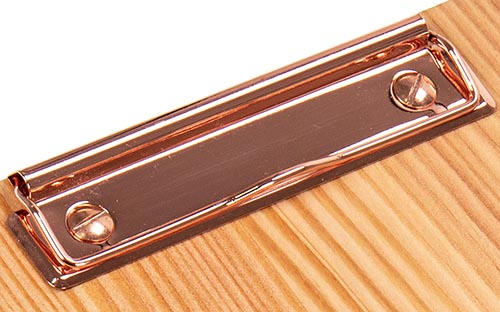 Holz Klemmbrett aus FSC® Eiche Kleinastig beidseitig gebürstet