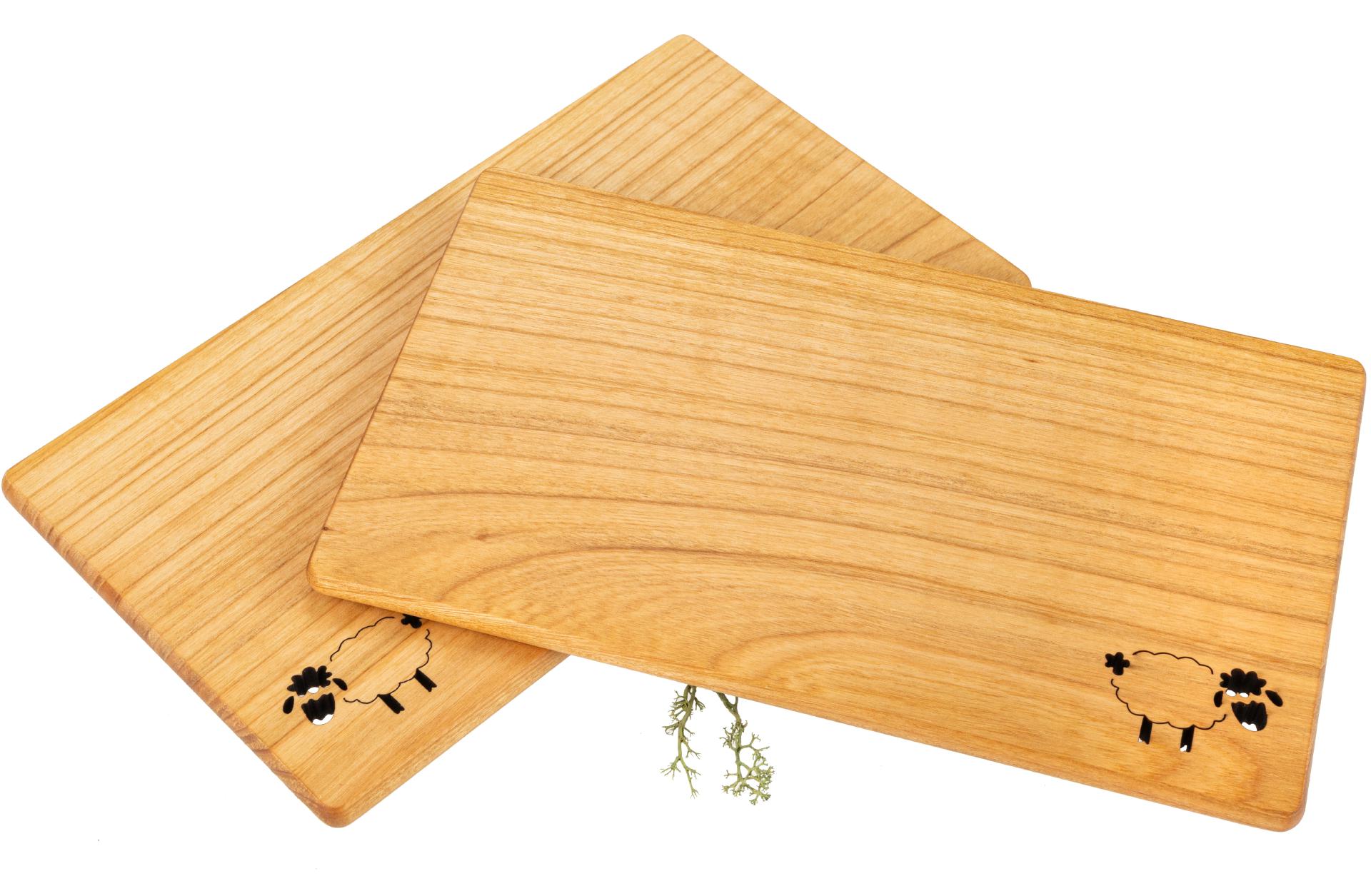 Schneidebrett aus geöltem FSC® Kirschholz - 26 x 15 x 1 cm - Schaf