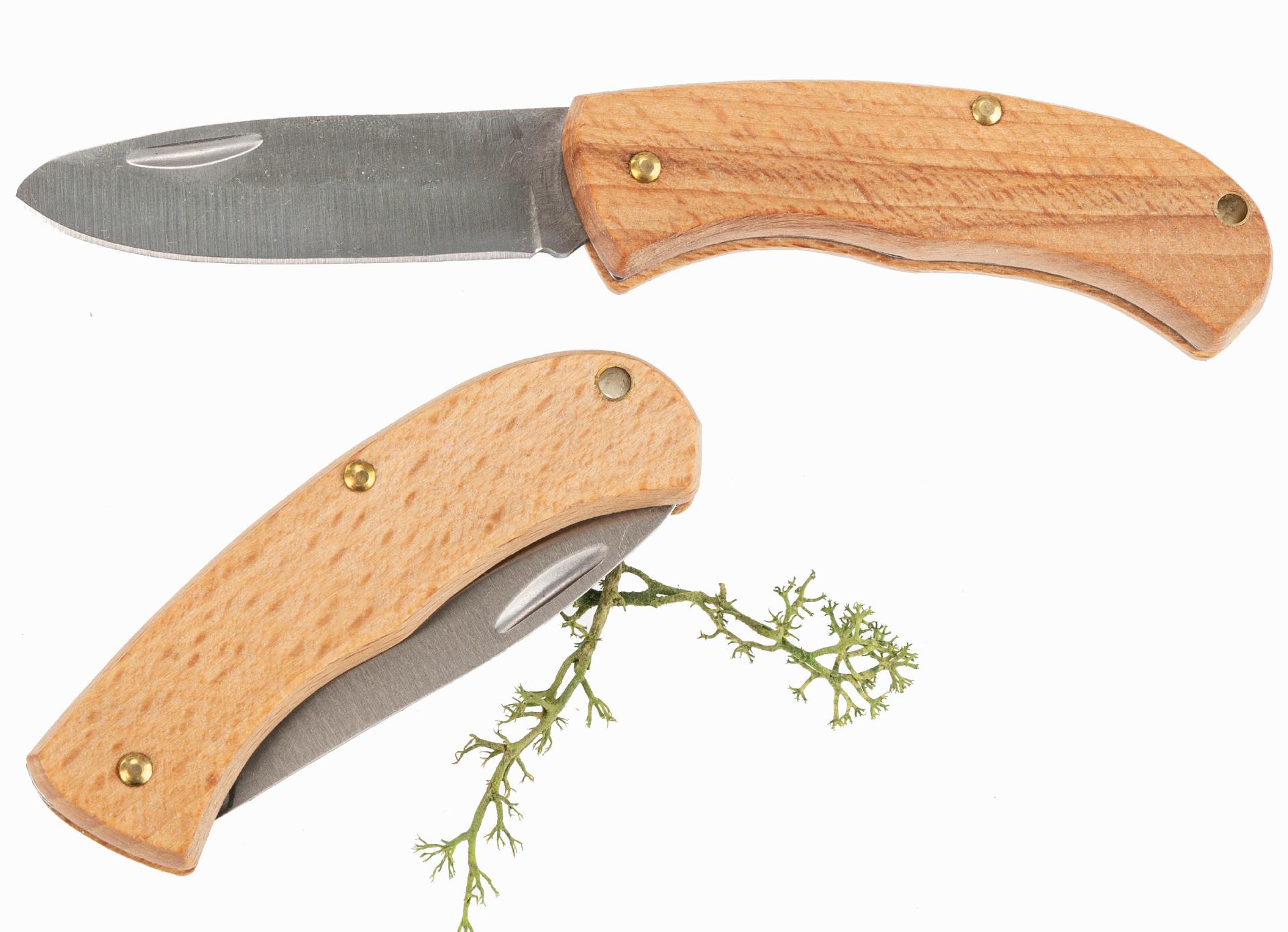Kindersicheres Taschenmesser aus FSC® Holz - Klappmesser mit Stumpfer Spitze