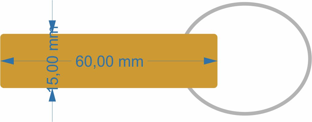Personalisierter Staebchen Schluesselanhaenger aus geoeltem Eichenholz mit Laser Gravur