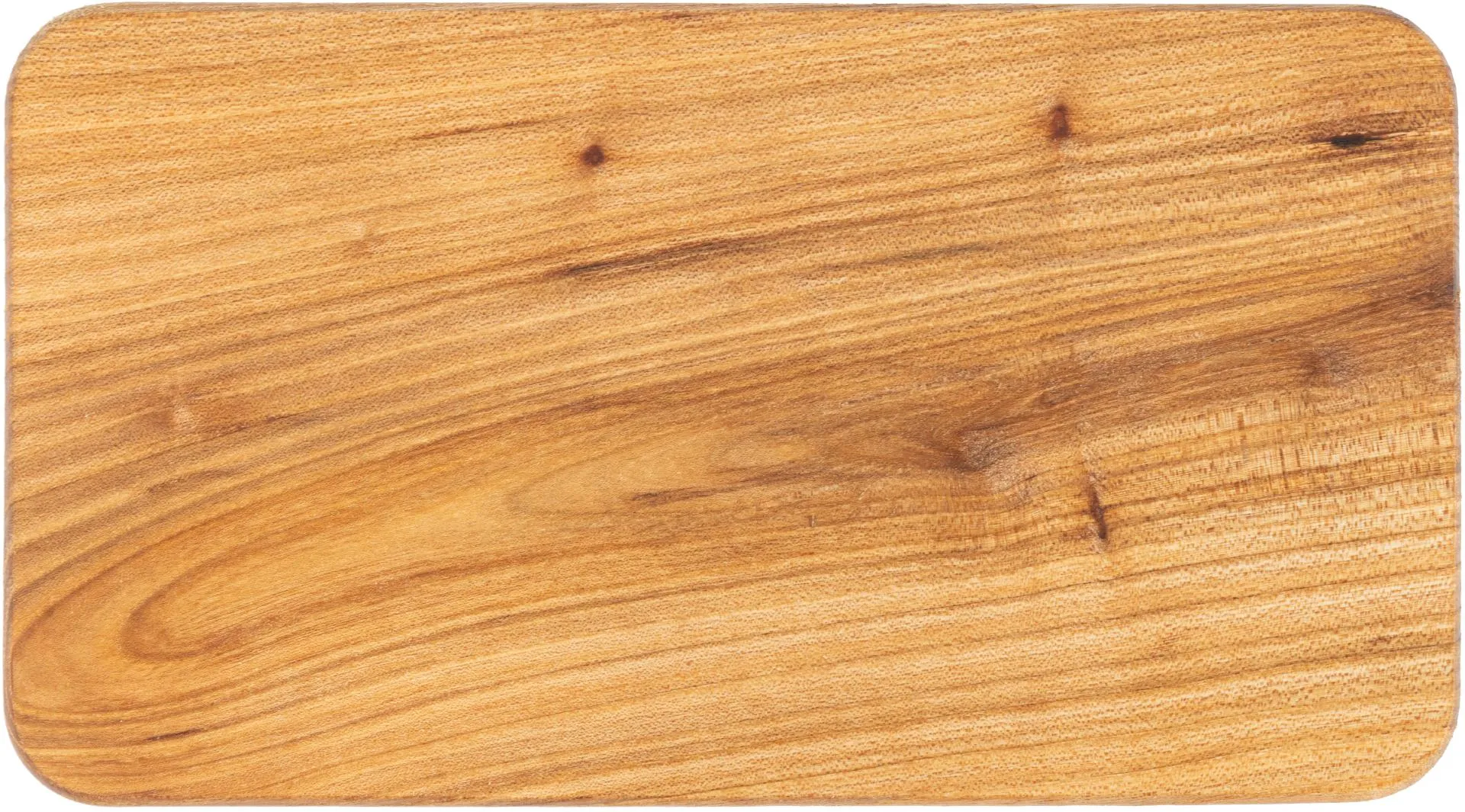 Schneidebrett Ulme / Rüster geölt - 22,5 x 12,5 x 1,2 cm