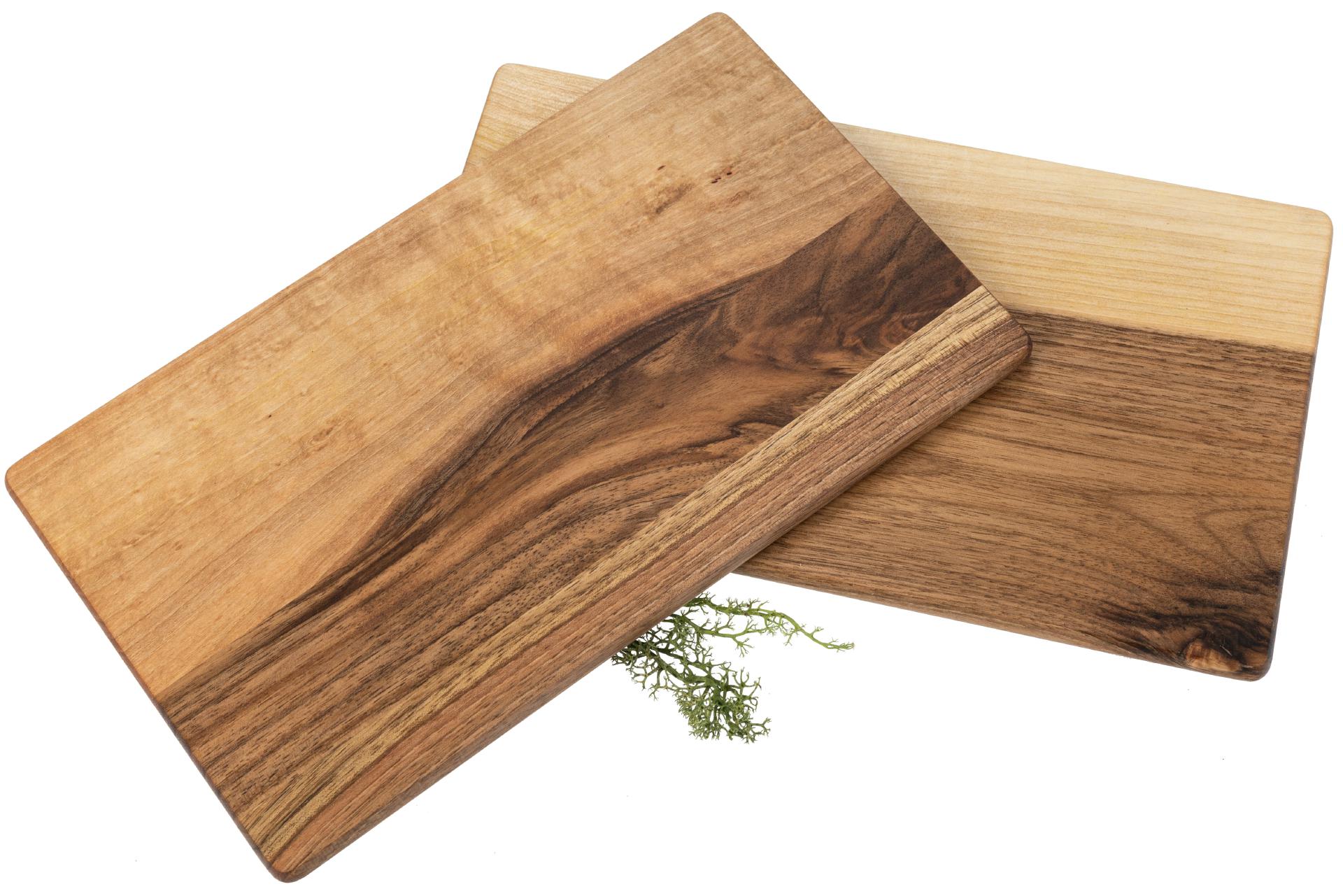 Schneidebrett rechteckig aus FSC® Nussbaum Holz geölt - 26 x 15 x 1 cm