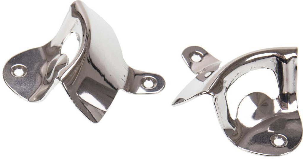 Flaschenoeffner zum Schrauben Metall silber oval