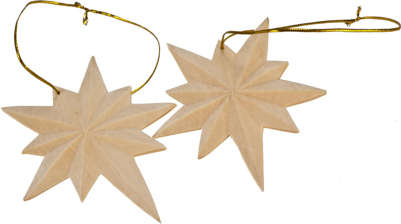 Weihnachtsbaumschmuck Eisstern aus Linden Holz