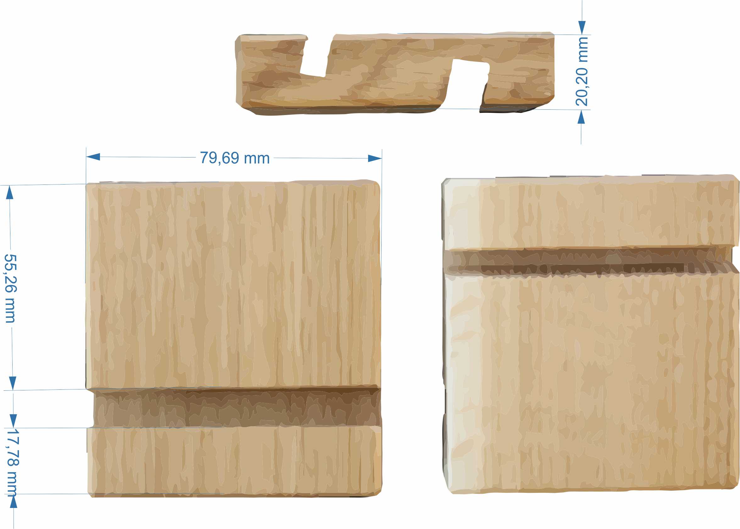 Massivholz Smartphone und Tablet Halter aus geoelter Eiche