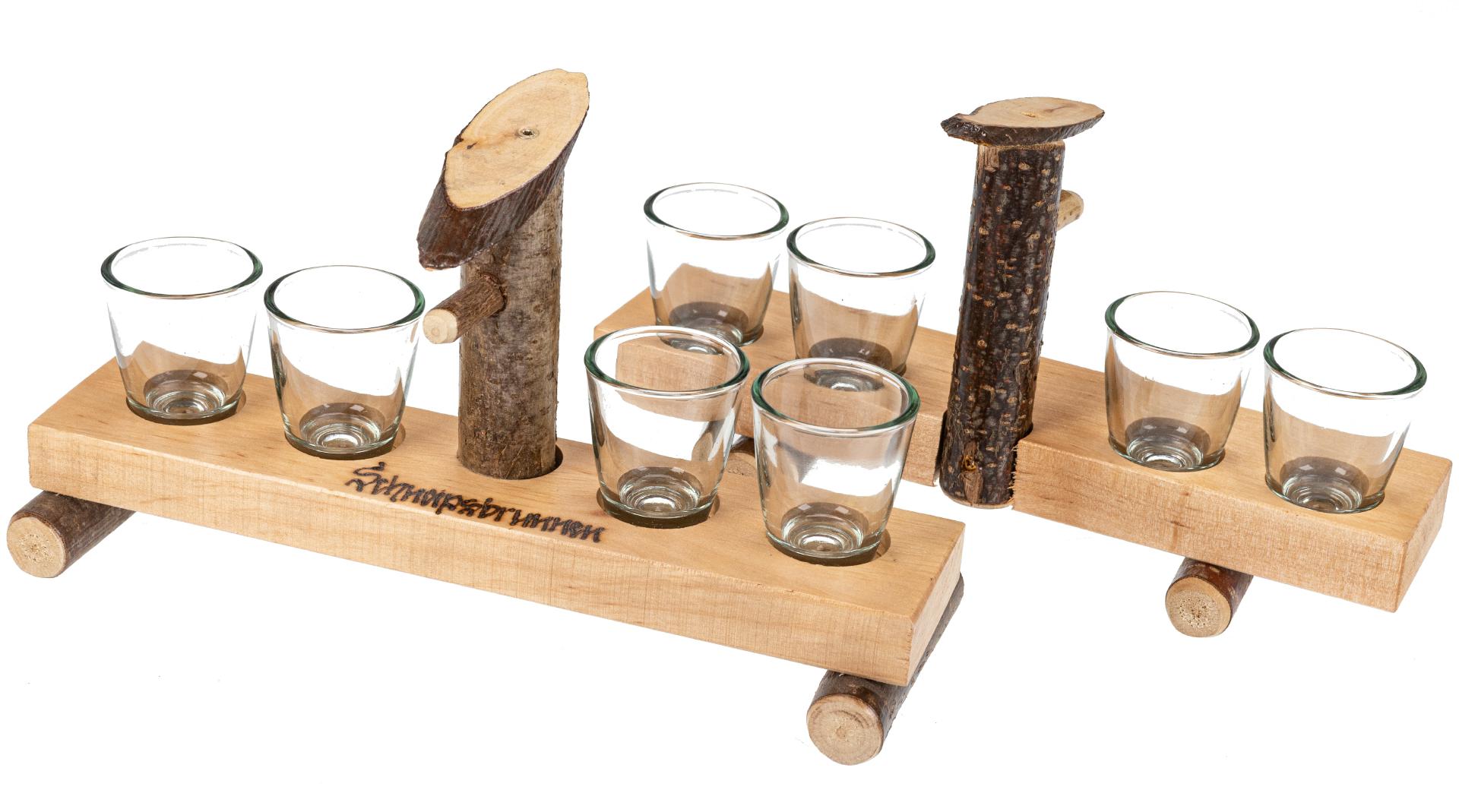Schnapsbrunnen aus Holz