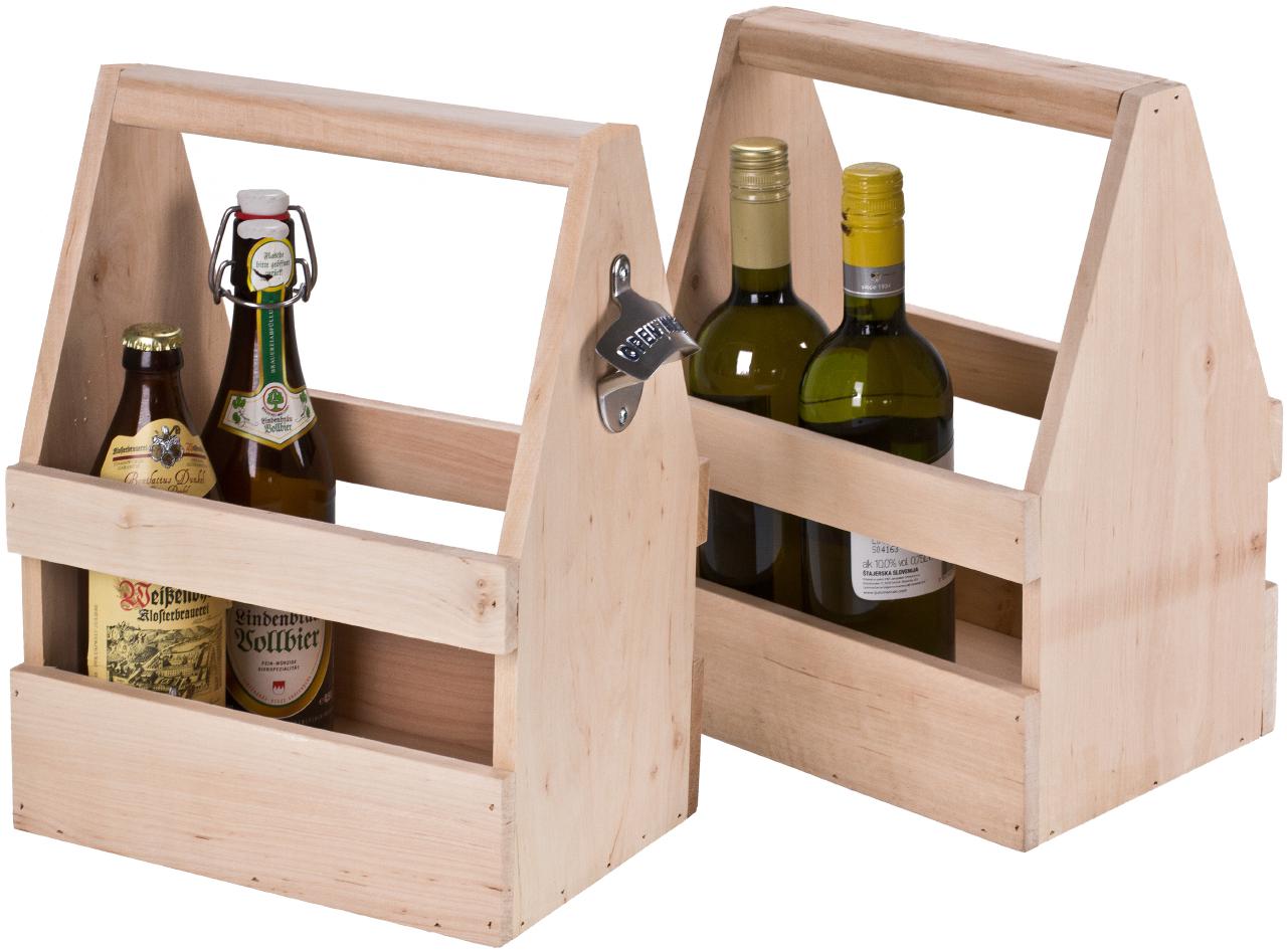 Holz Biertraeger Erle massiv