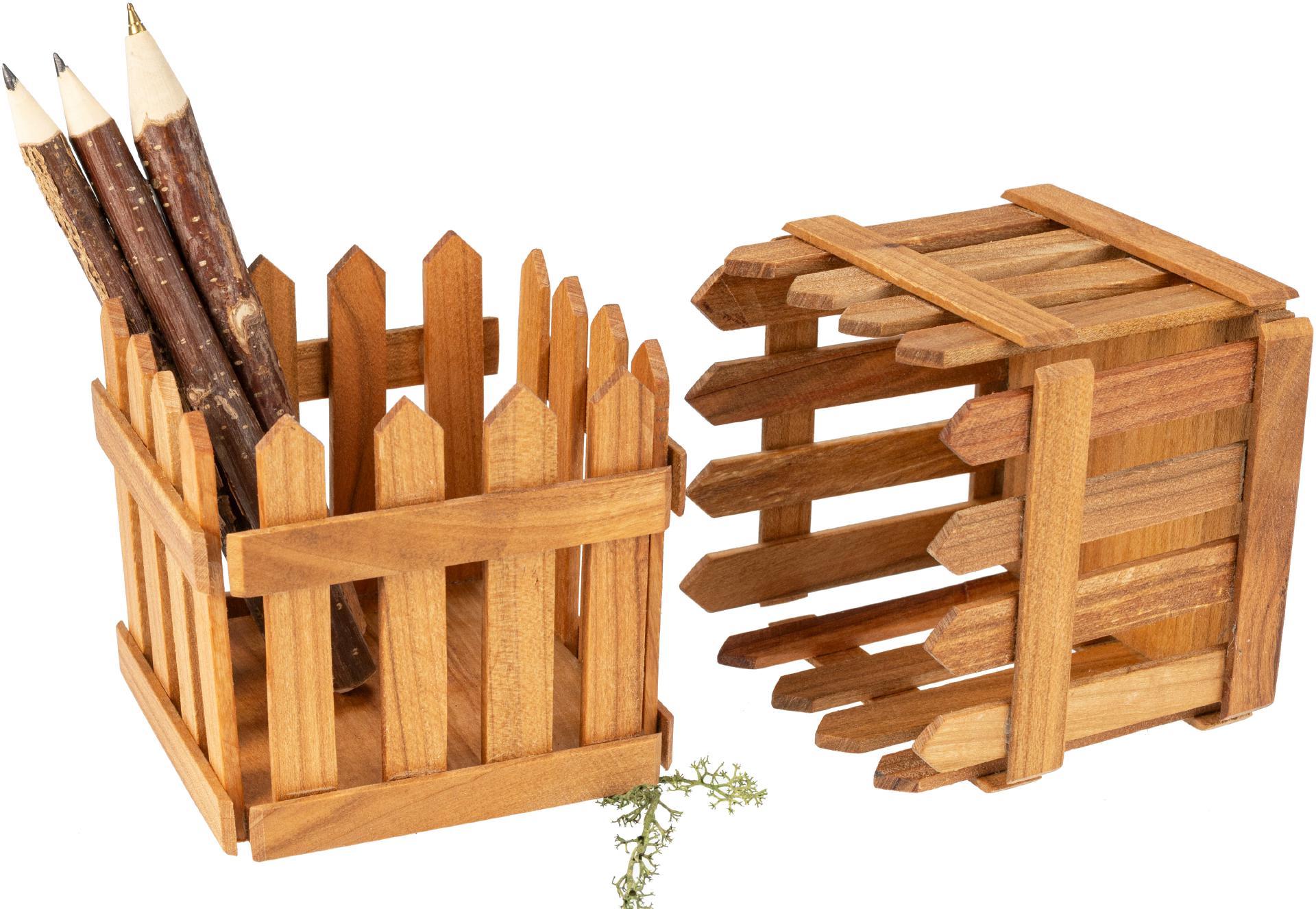Stiftebox aus geoeltem Kirschholz Handgefertigte Holzbox fuer Ihre Schreibutensilien ca
