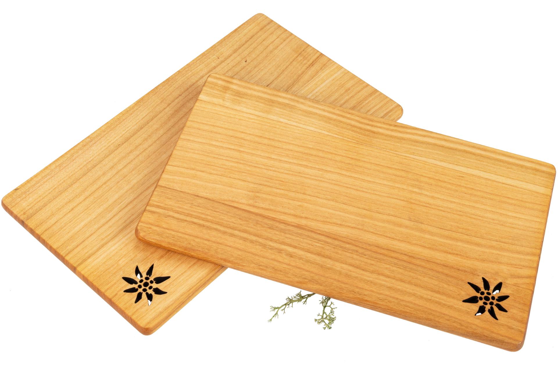 Schneidebrett aus geöltem FSC® Kirschholz - 26 x 15 x 1 cm - Edelweiß