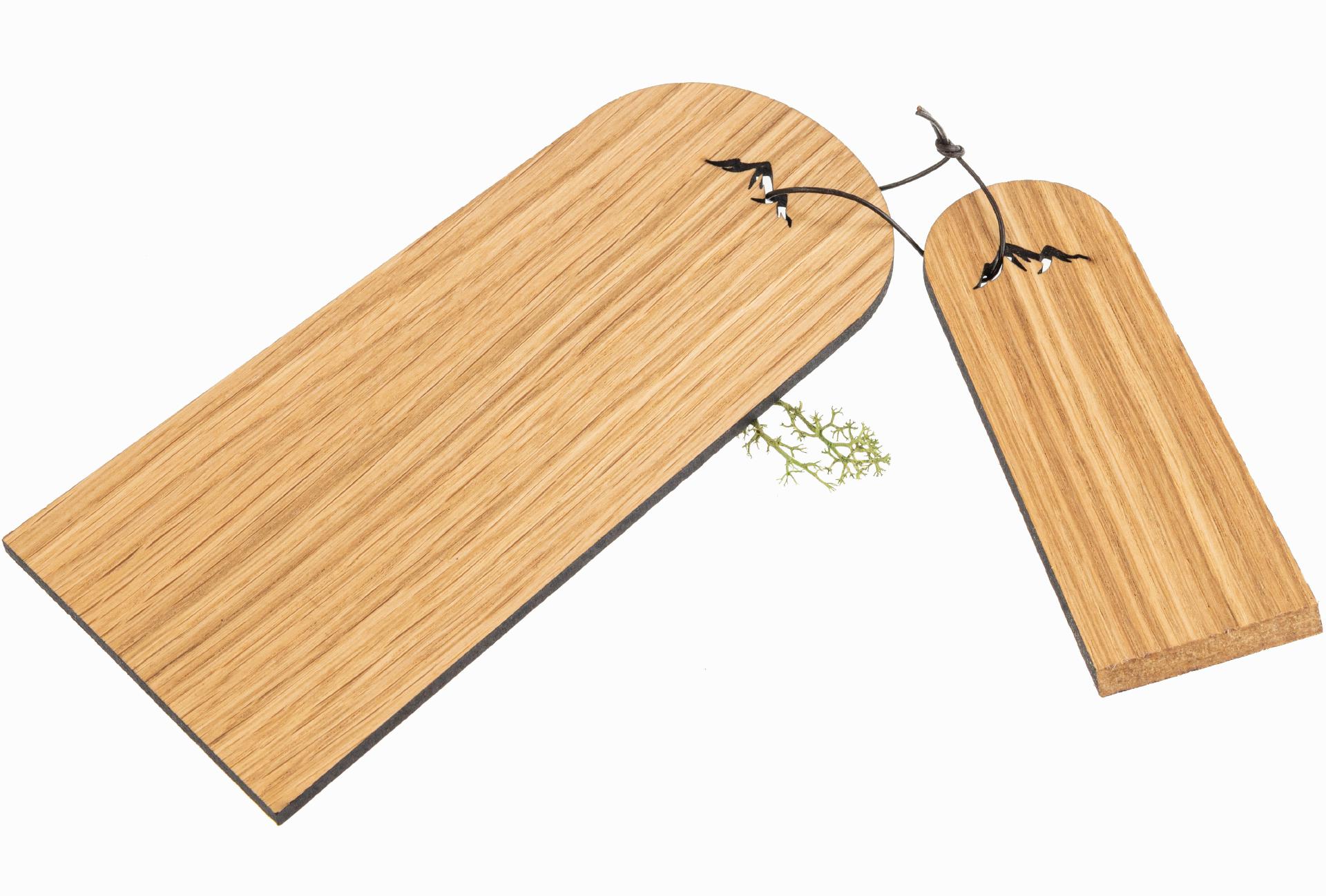 Raclette-Set mit Brettchen und Schaber aus FSC® Eiche geölt - Berg Design