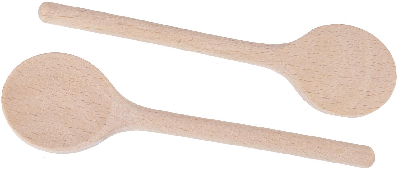 Holz Kochloeffel aus Buchenholz mit runder Laffe