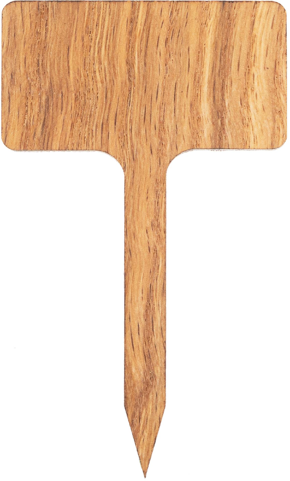 Blumenstecker aus Eiche geölt – Individuell gravierte Pflanzenstecker bis 5 cm²