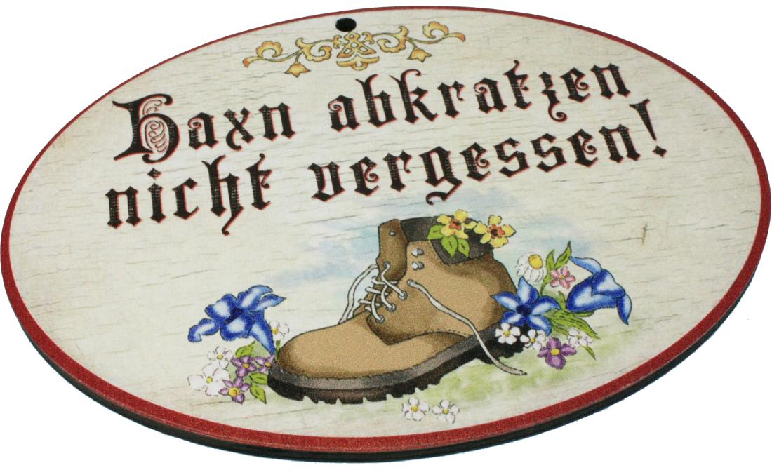 Tuerschilder Antik Birkensperrholz Deutsch