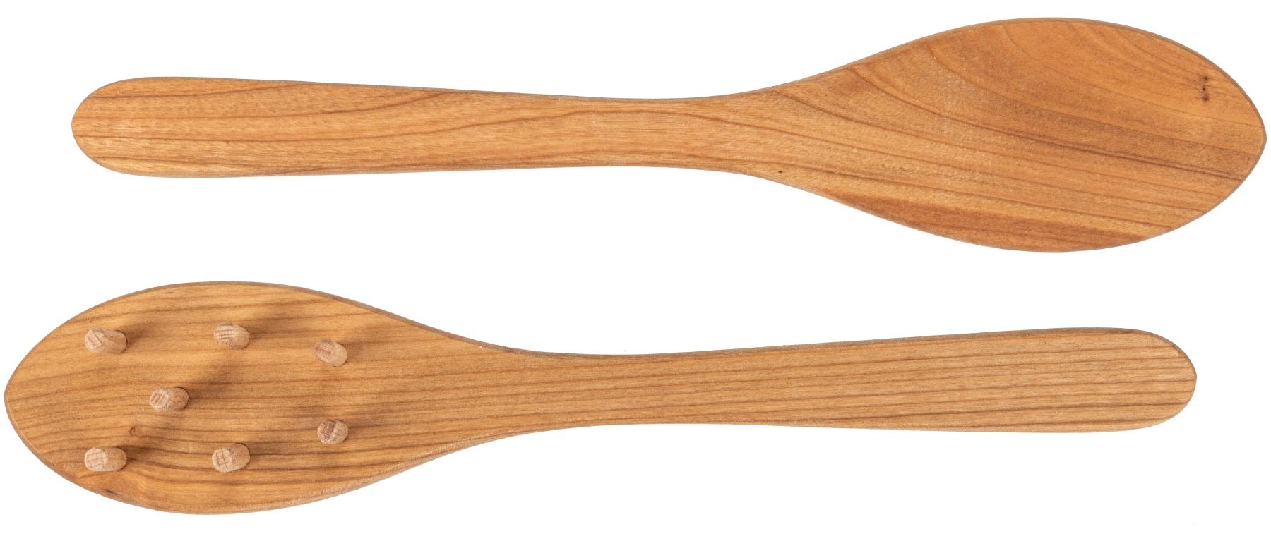Spaghettiloeffel aus geoeltem Kirschholz