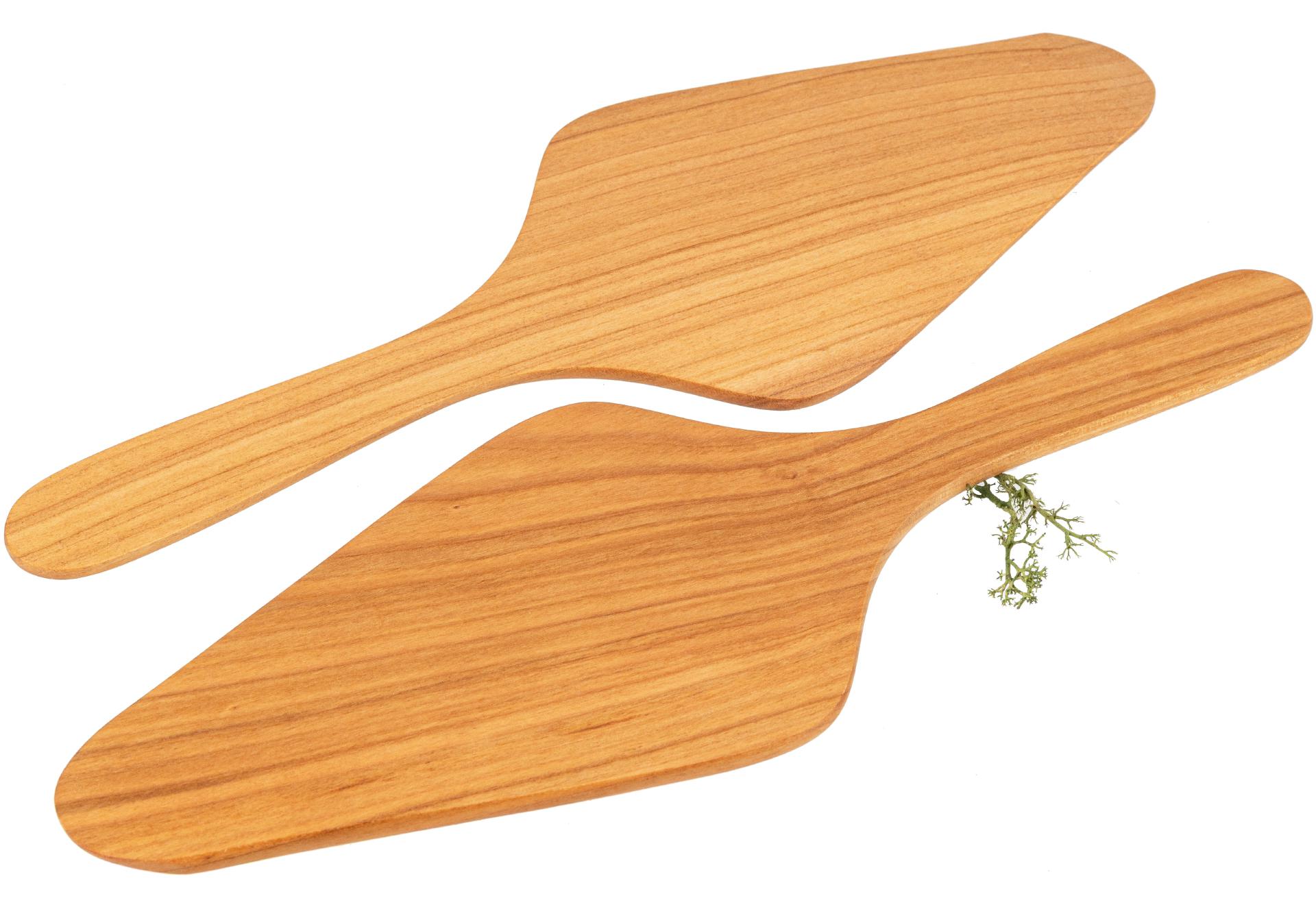 Tortenheber / Pizzaheber aus geöltem Kirschholz - 30,5 cm
