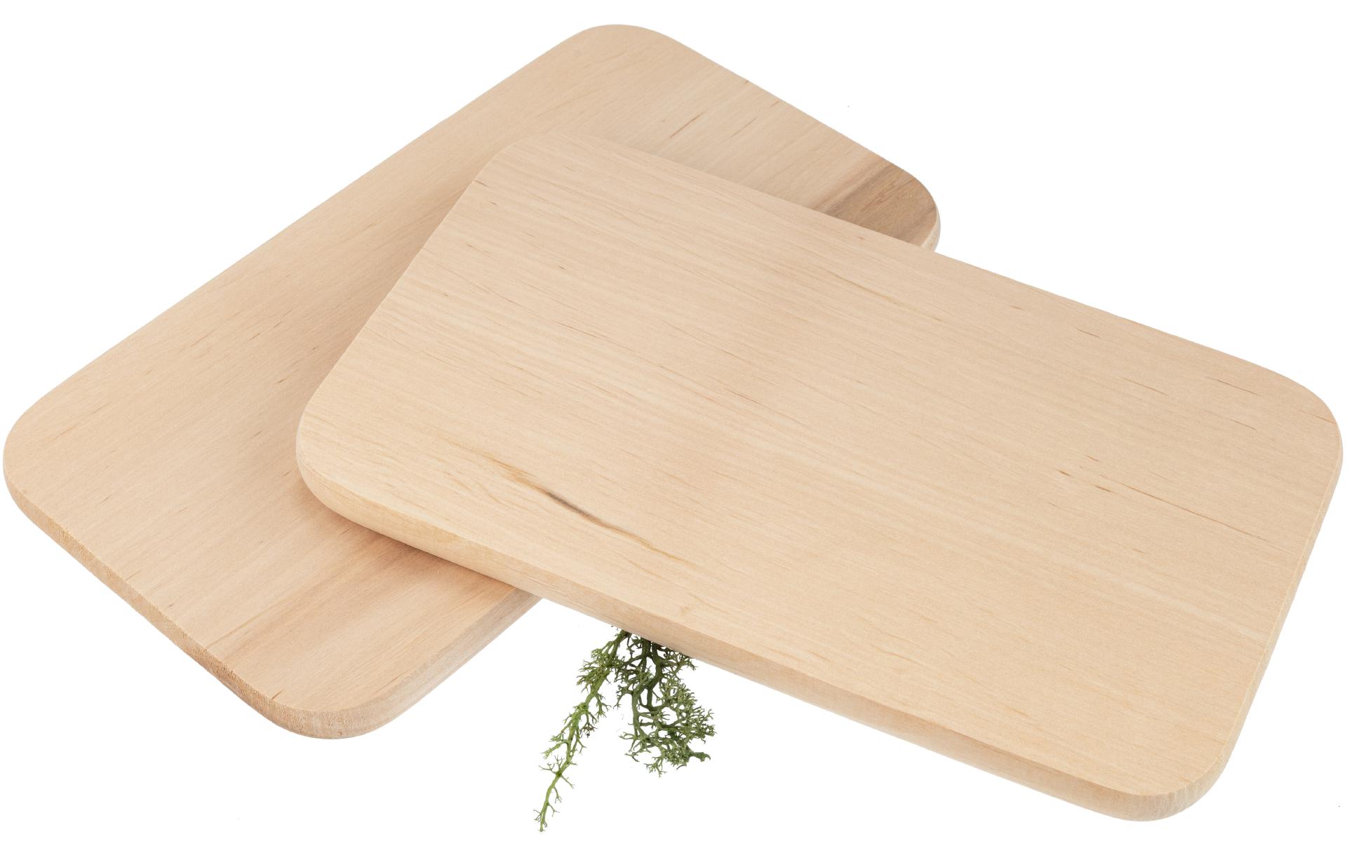 Rechteckiges Schneidebrett aus FSC® Erlen Holz - 26 x 15 x 1,2 cm