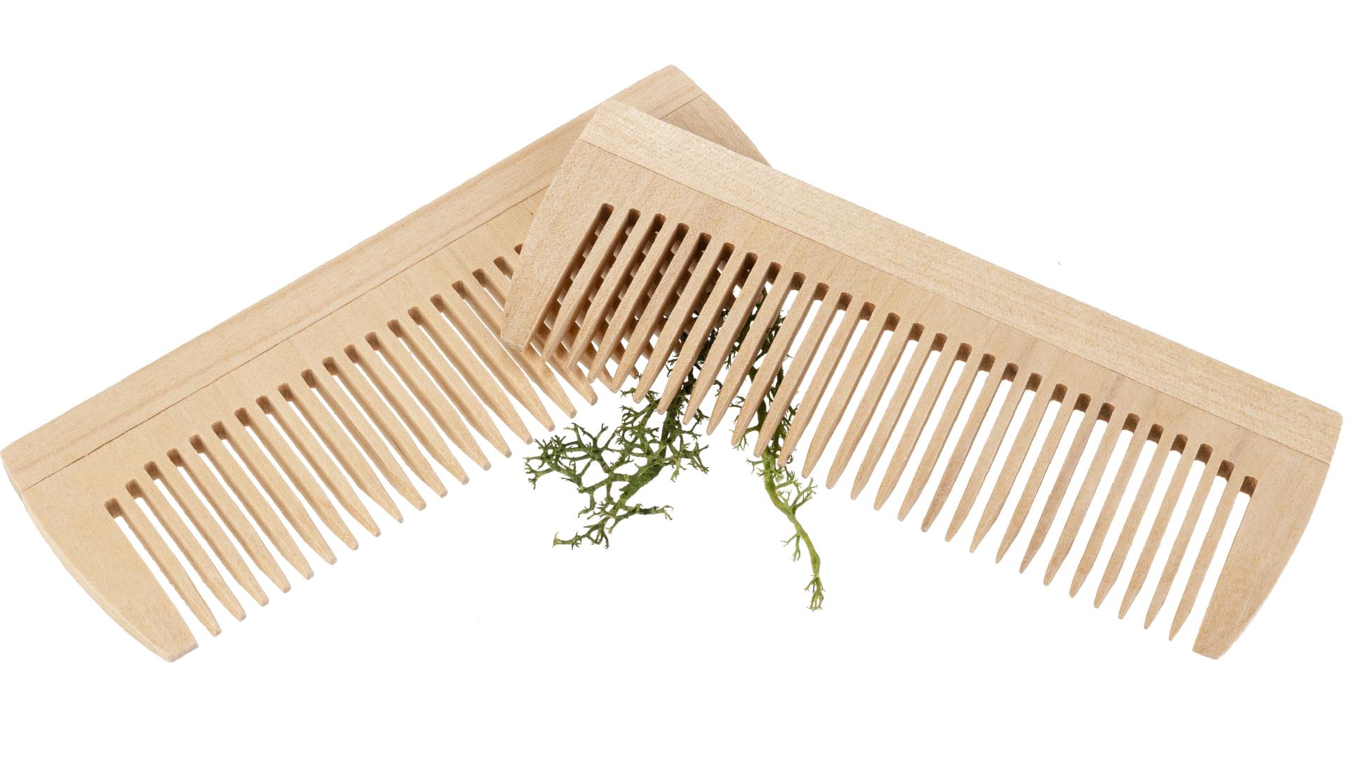 Schlichter Ahorn-Holzkamm für Haare & Bart | 12 x 4,5 x 0,5 cm