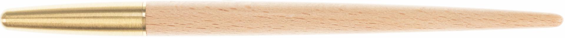 Personalisierter Holz Kugelschreiber mit Lasergravur - konische Form aus Ebenholz gewachst