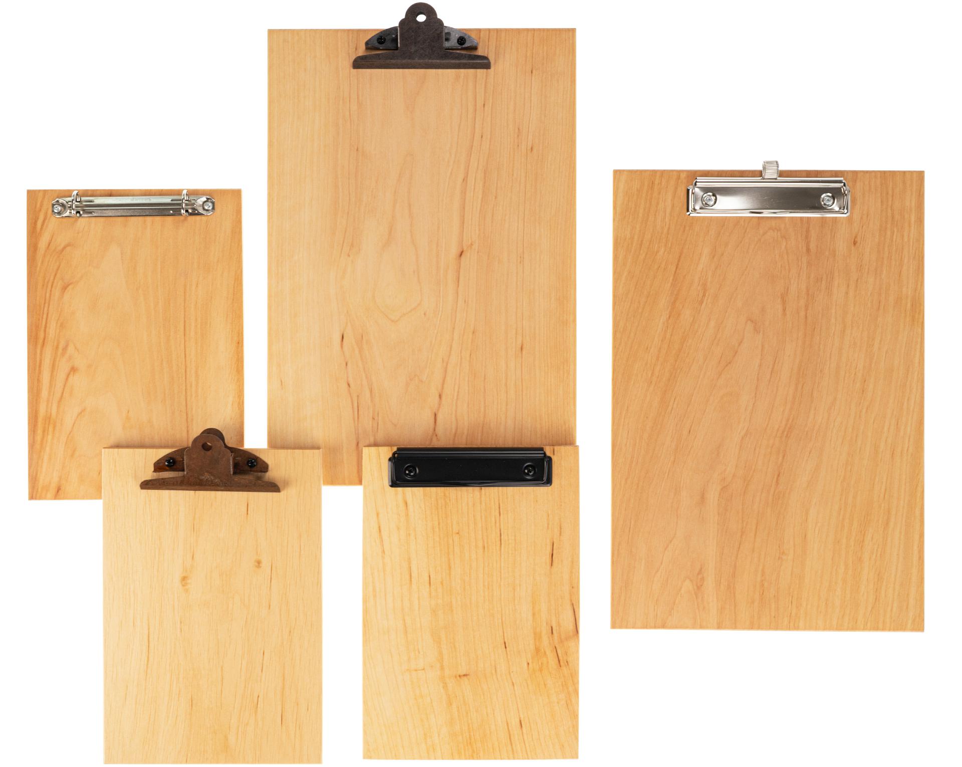 Klemmbrett aus 12mm FSC® Erle Massivholz 