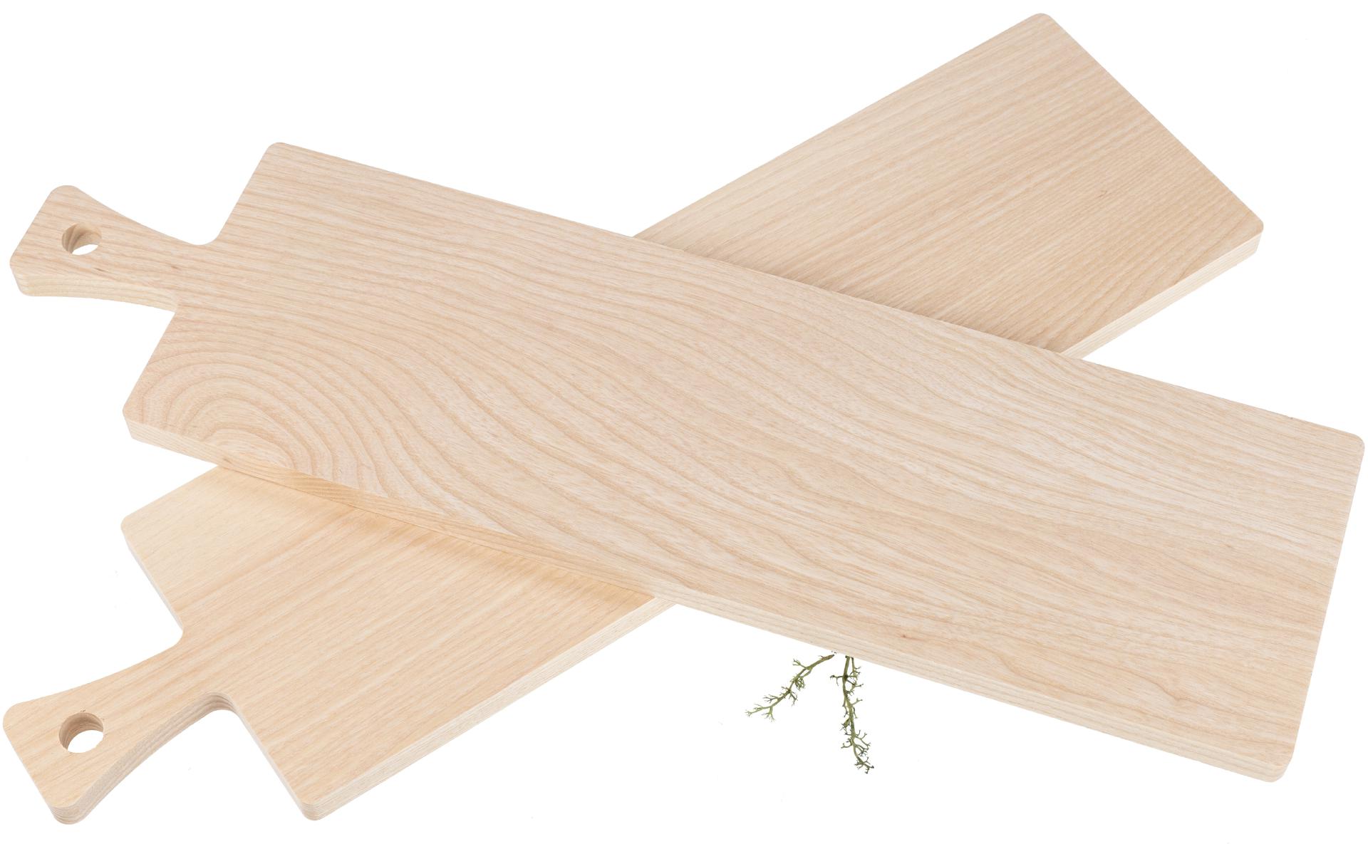 Baguettebrett und Tapasbrett aus FSC® Esche - 55 x 15 x 1,5 cm