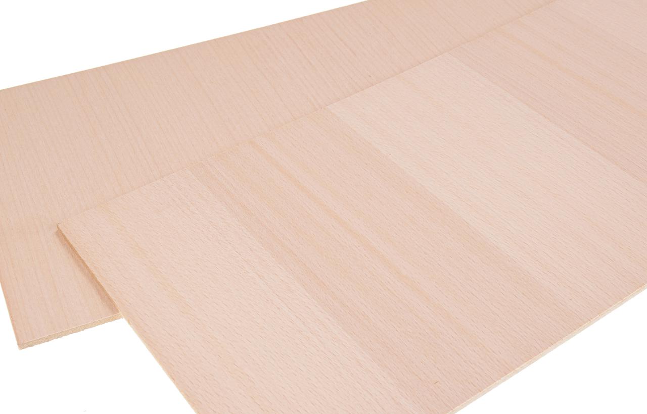 Holzplatte Buche Furnier FSC AB Qualitaet MDF Kern