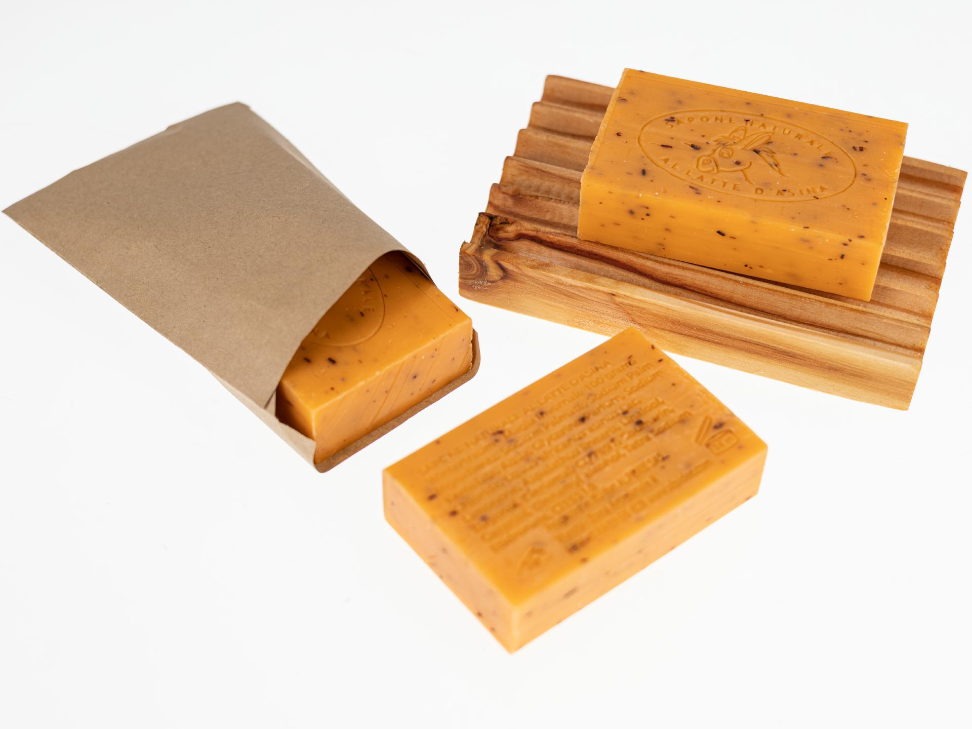 Naturseife mit Eselmilch Handgemachte Seife aus den Alpen Winterzauber Weihnachtsseife