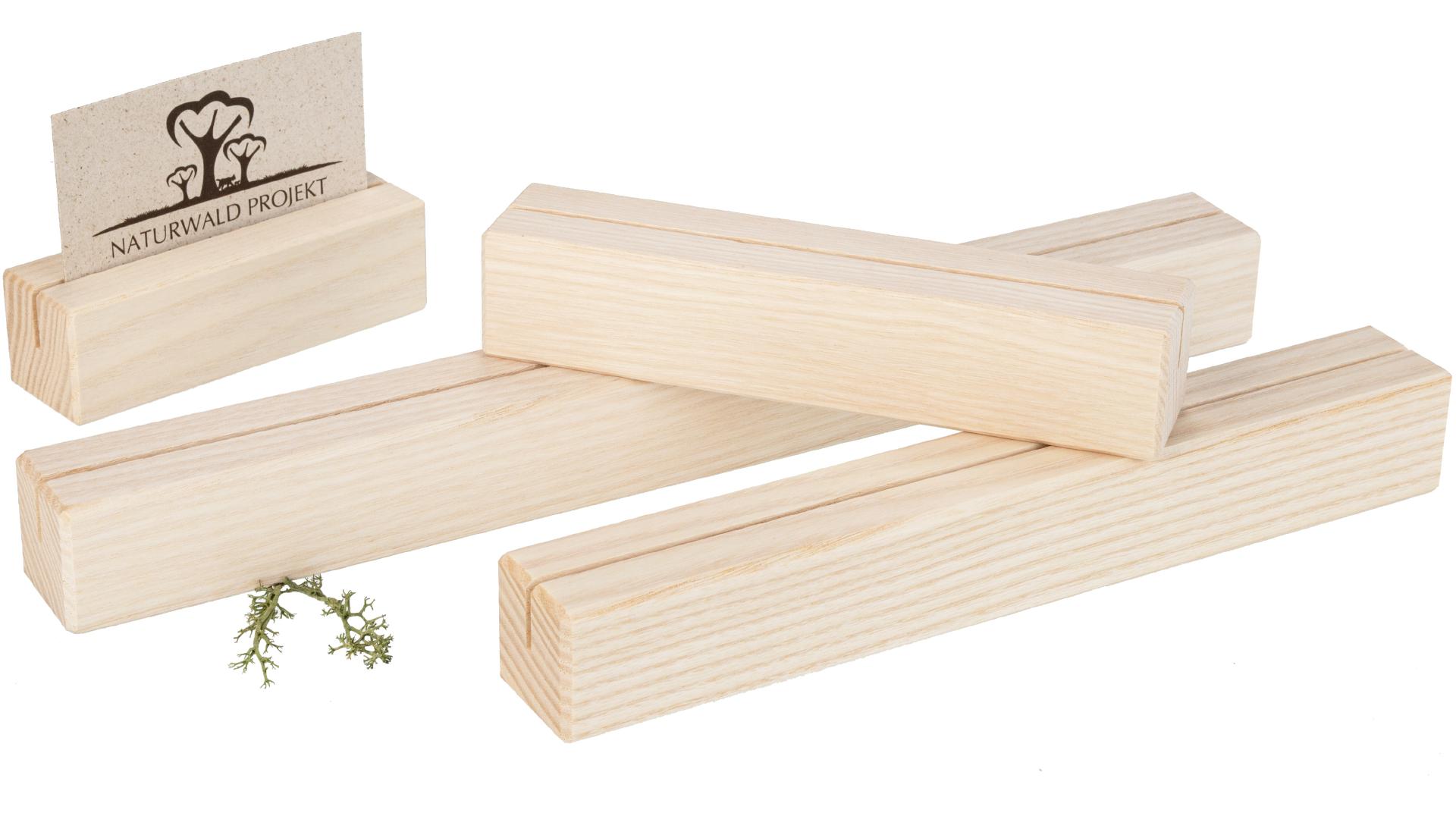 Tischaufsteller / Tischdisplay aus Eschenholz 3 x 3 cm 30 cm