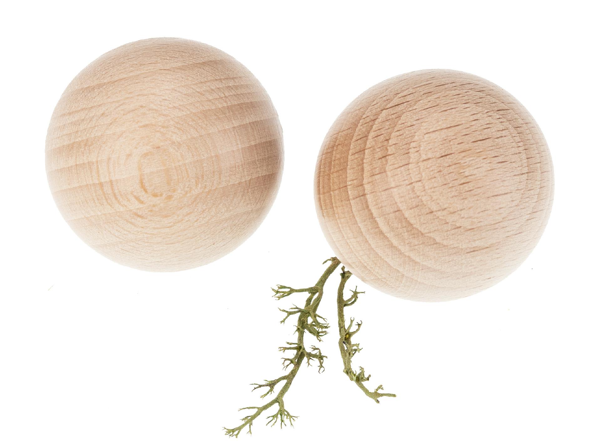 Holz Handschmeichler Massage Kugel 6 cm aus Buche – Faszienball