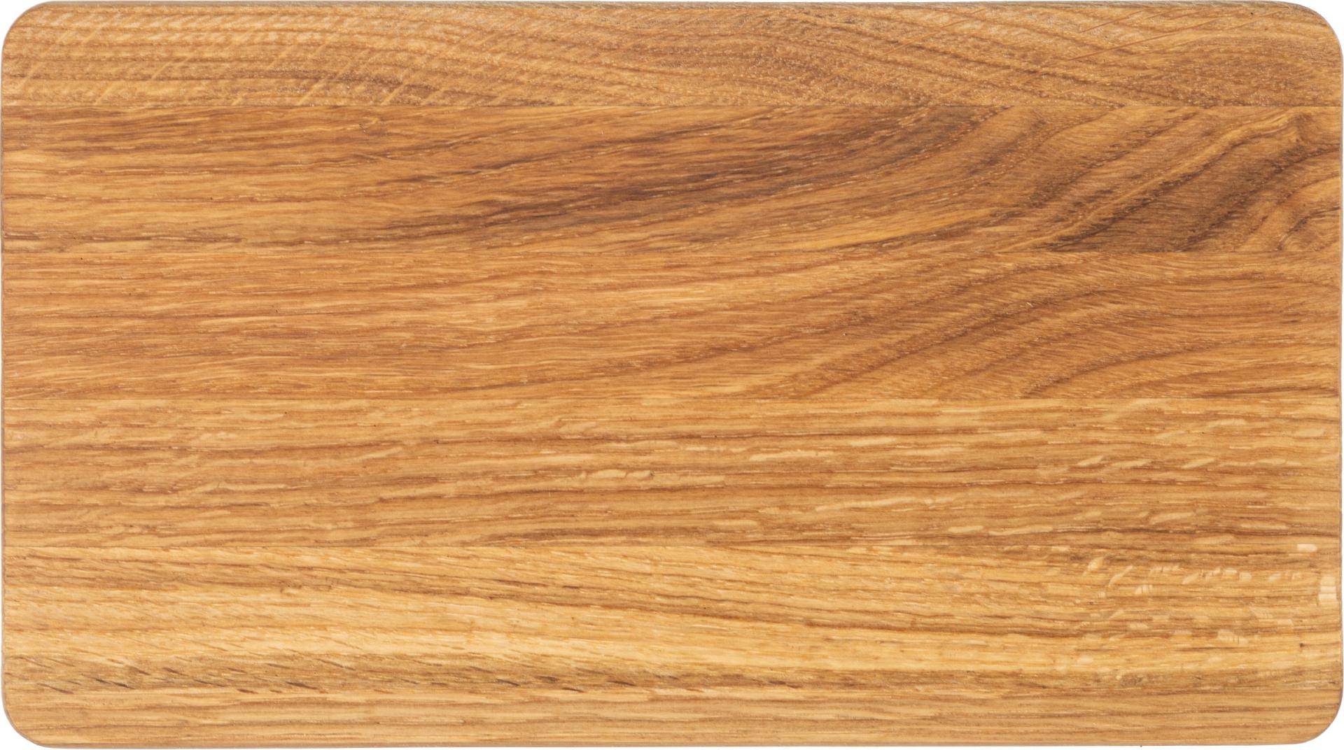 Individualisiertes Schneidebrett aus Eiche geölt - 22,5 x 12,5 x 1,2 cm mit Lasergravur bis 200 cm²