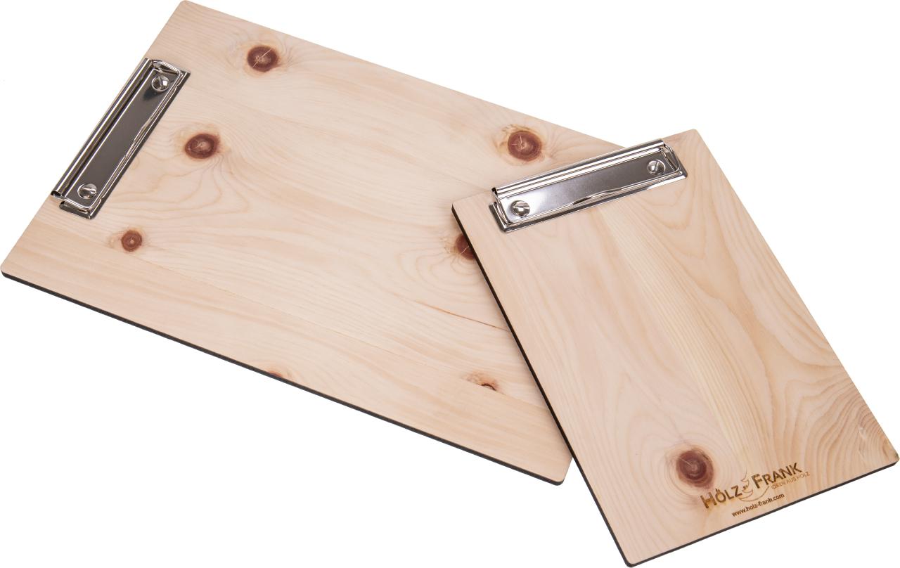 Holz Klemmbrett aus duftendem Zirbenholz