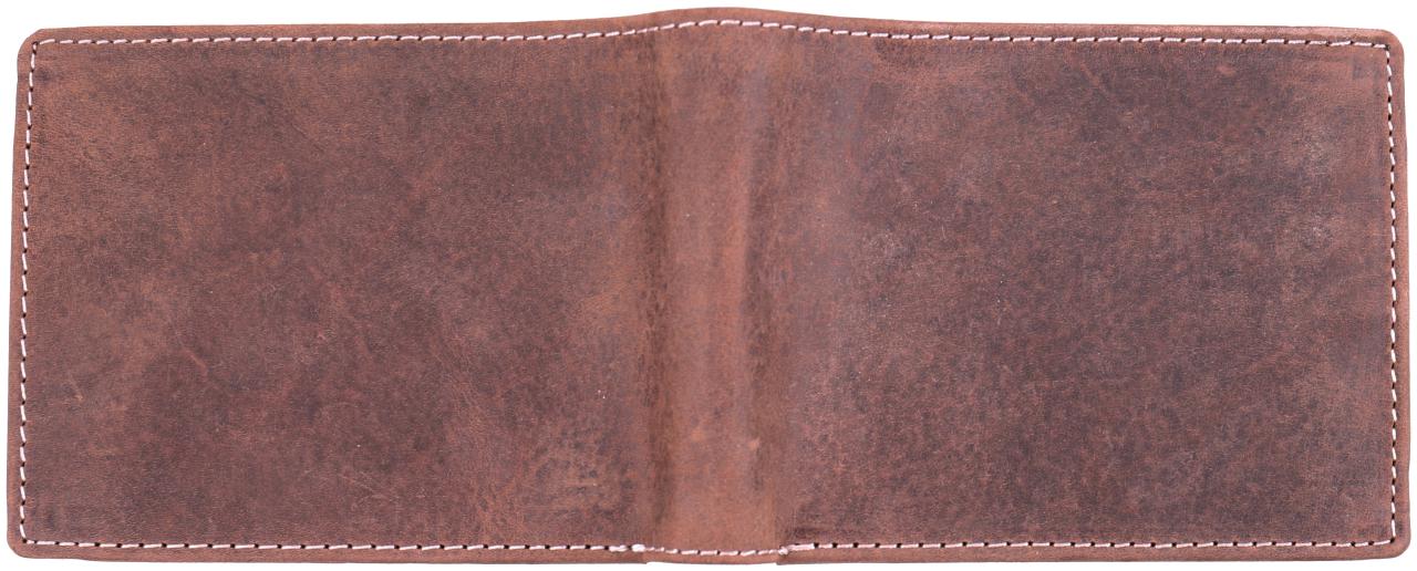 Personalisierter dunkelbrauner Leder Geldbeutel mit Fotogravur Geldboerse mit individueller Wunschgravur