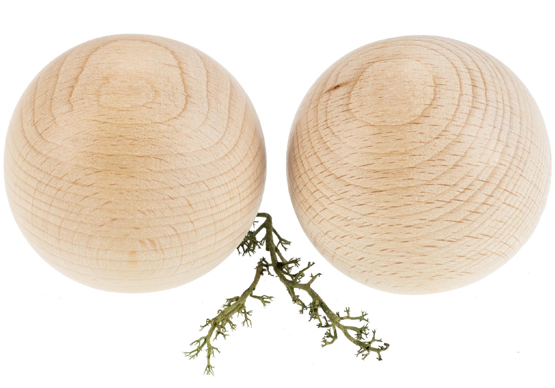 Holz Handschmeichler Massage Kugel 6 cm aus Buche – Faszienball