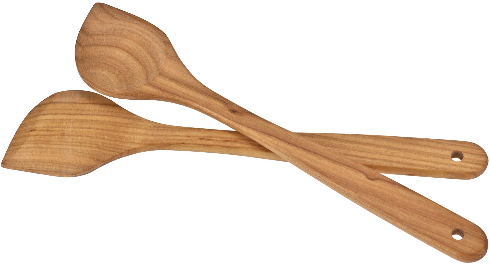 Spitzloeffel Kochloeffel mit Spitze aus geoeltem Kirschholz