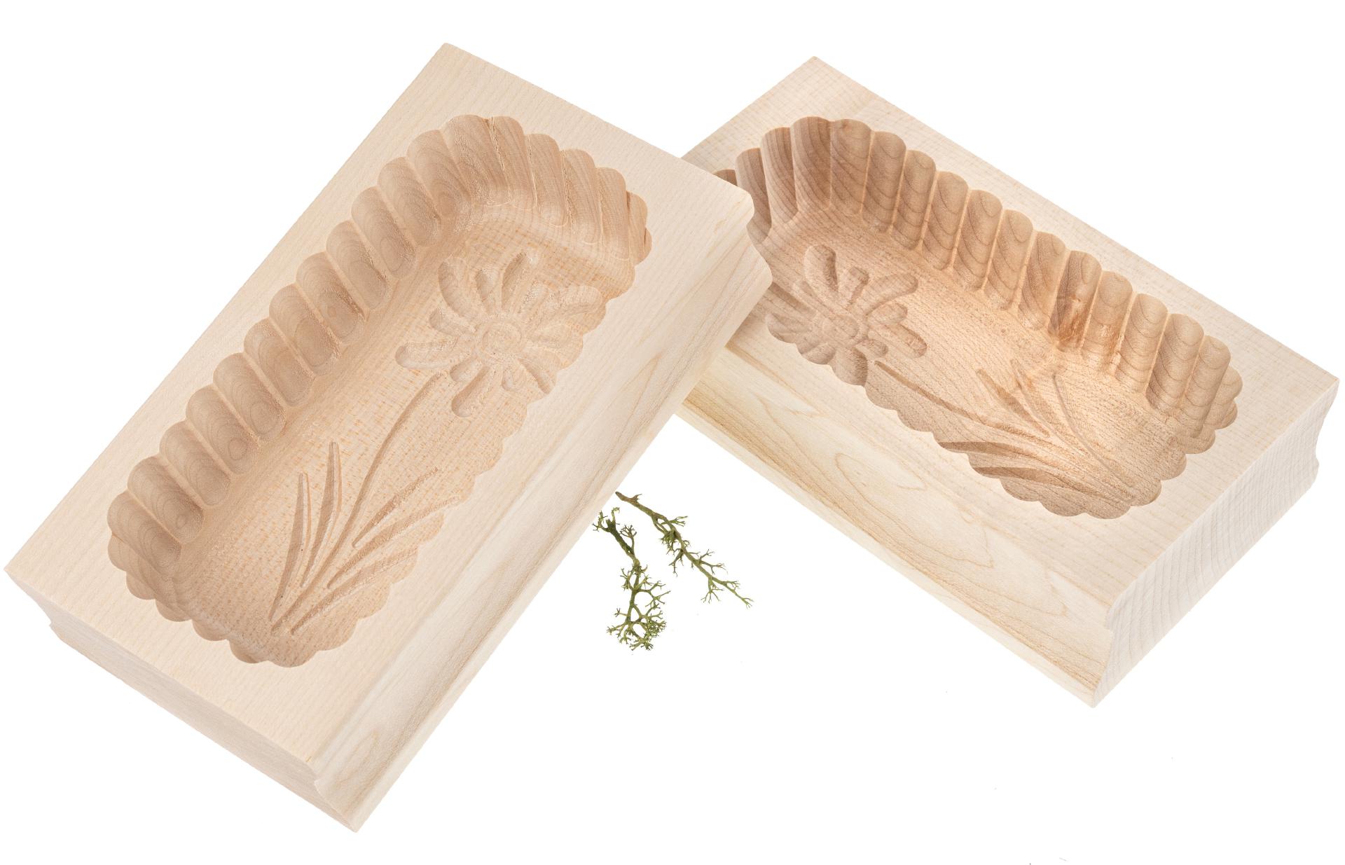 Buttermodel aus Ahornholz - 16 x 9 x 4 cm (250 Gramm)