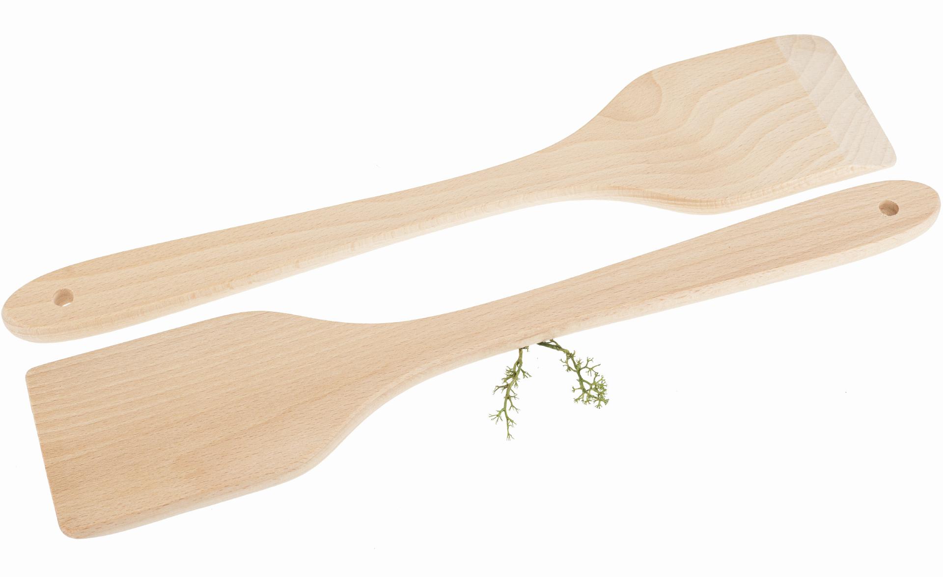 XXL Holz-Pfannenwender aus Buche – 36 x 7,5 x 1 cm | Grillreiniger