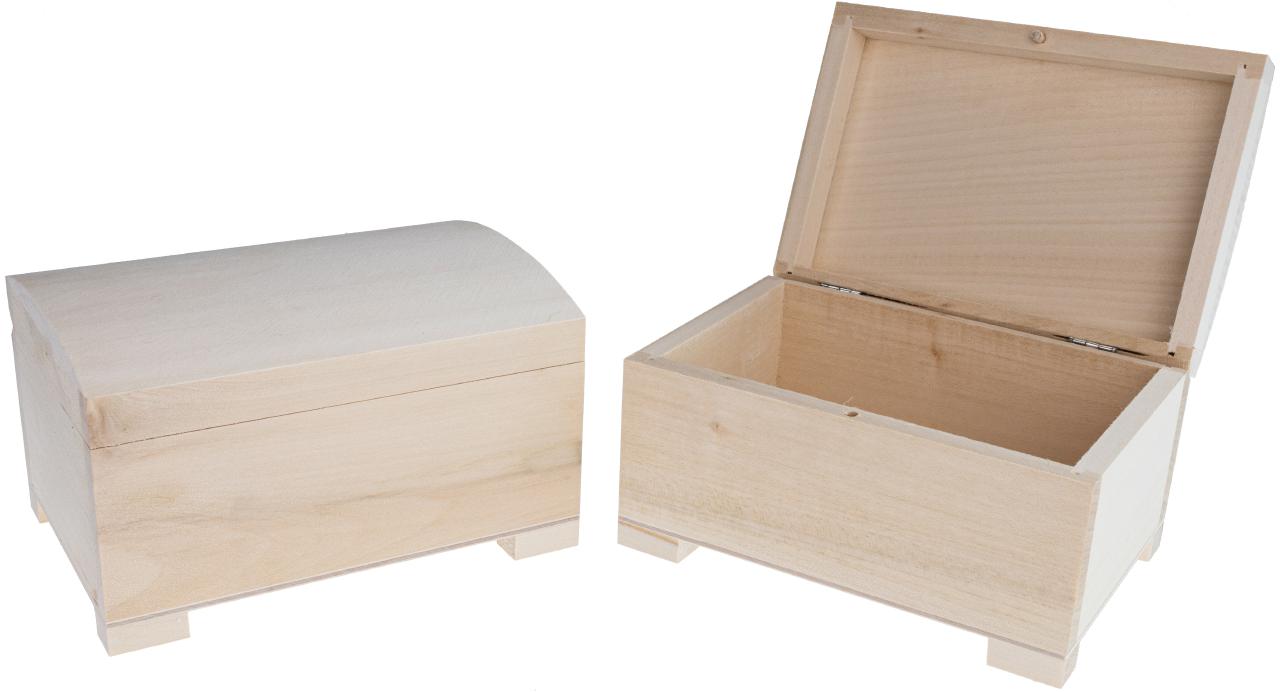 Holz Schatztruhe Box aus Fichtenholz