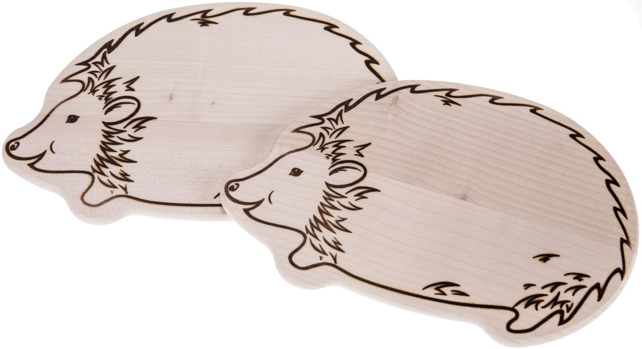 Schneidebrett aus Ahorn Holz in Tierform Igel klein