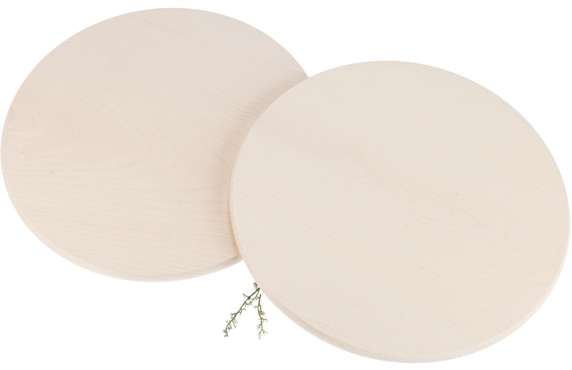 Holz Teller ohne Saftrille aus FSC® Ahorn 30 cm