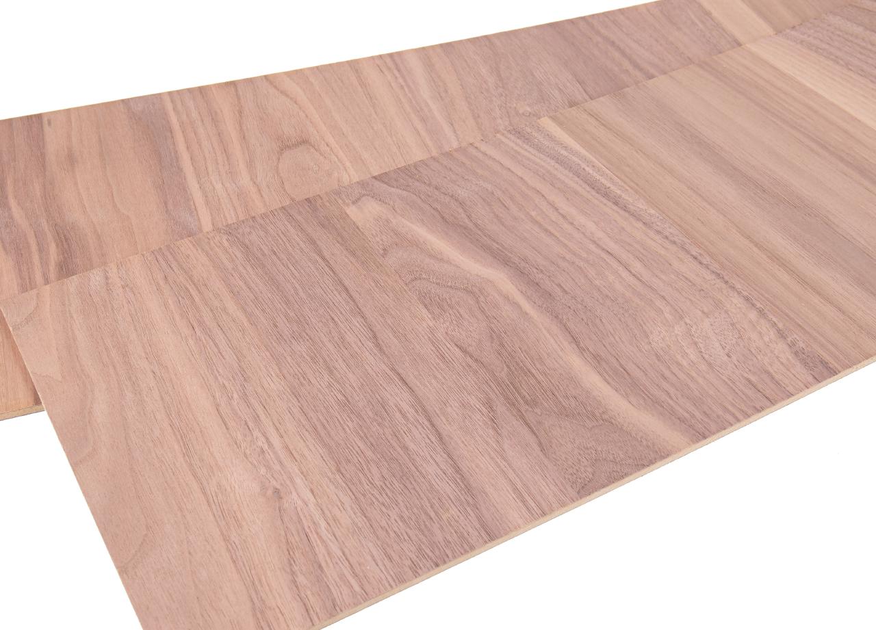 Holzplatte Nussbaum Furnier AB Qualitaet MDF Kern