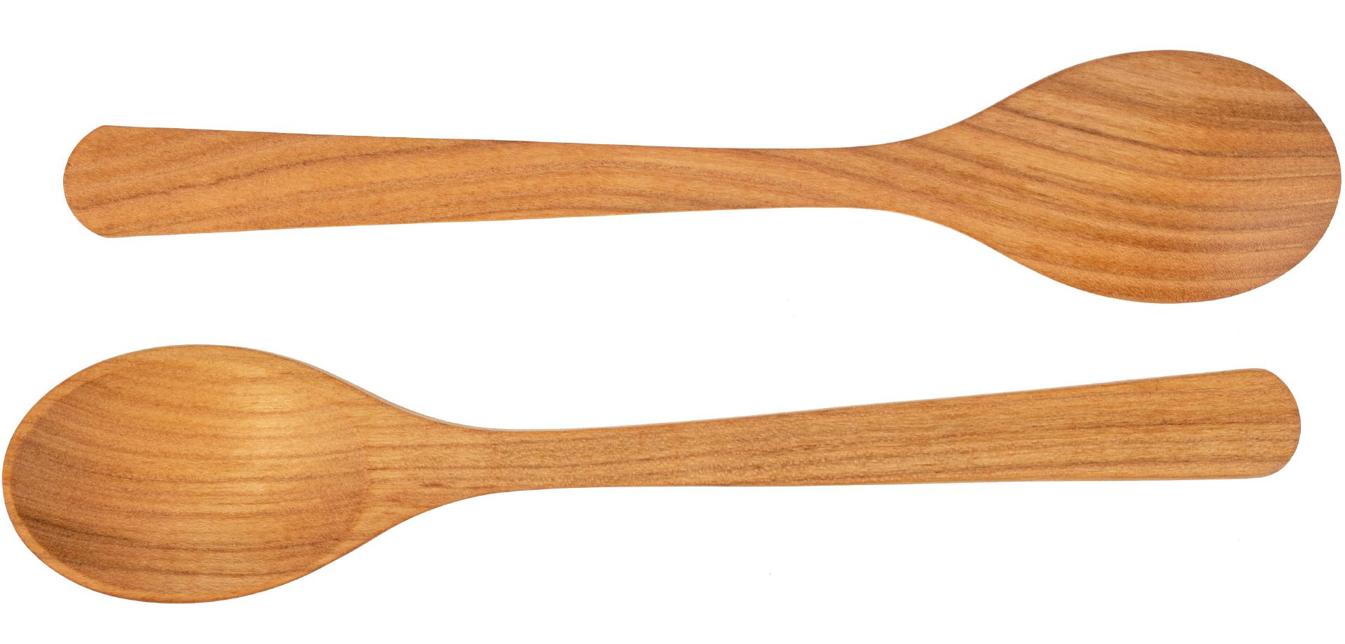Essloeffel aus geoeltem Kirschholz