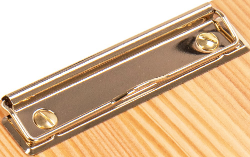 Holz Klemmbrett aus FSC® Eiche Kleinastig beidseitig gebürstet