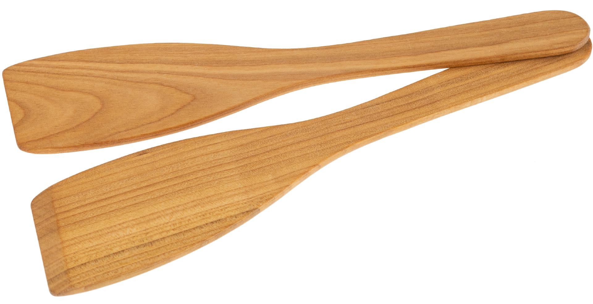 Pfannenwender aus geoeltem Kirschholz