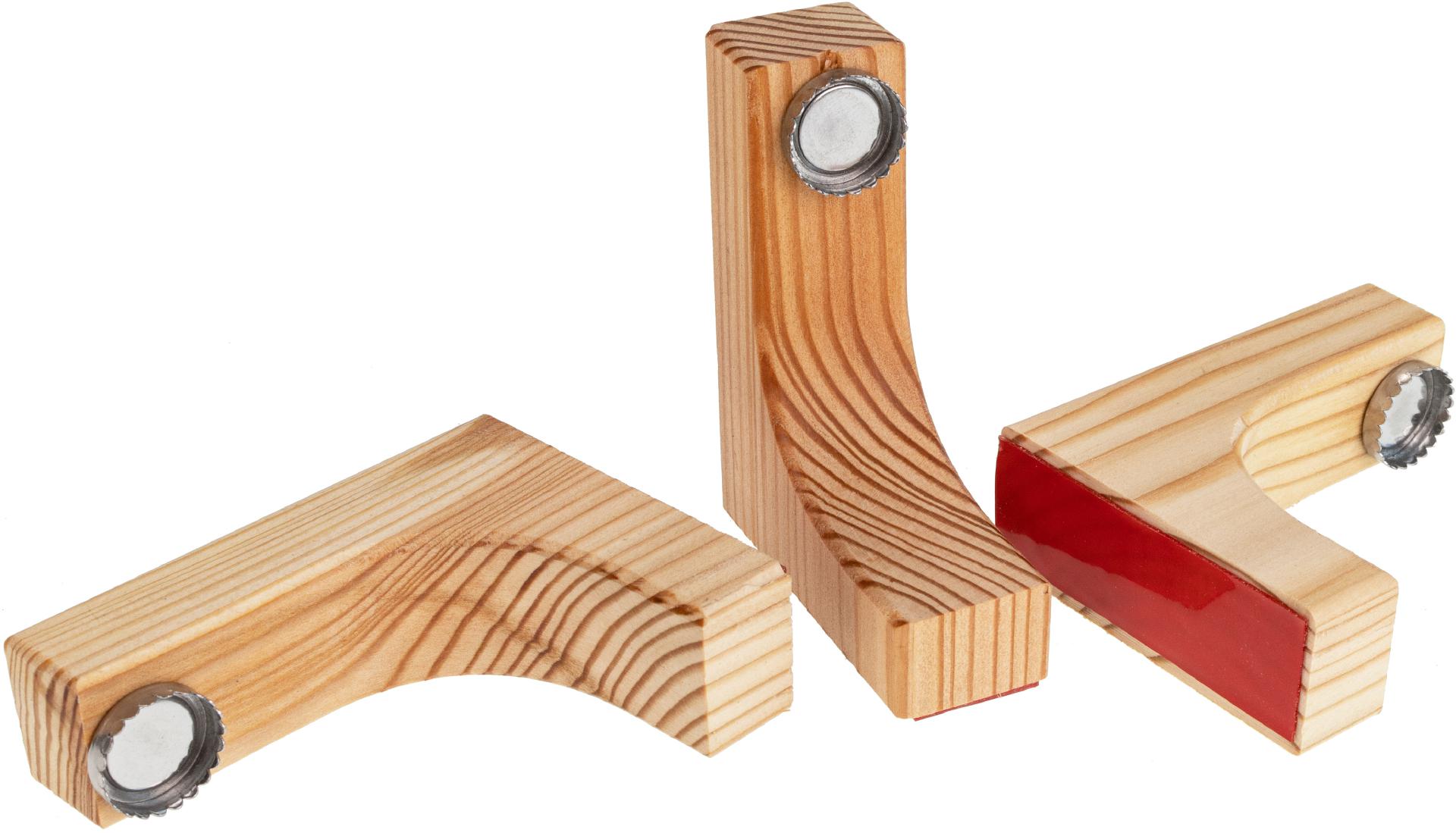 Laerchenholz Seifenhalter mit Magnetplatte Magnetischer Seifenhalter aus Holz fuer Badezimmer und Kueche