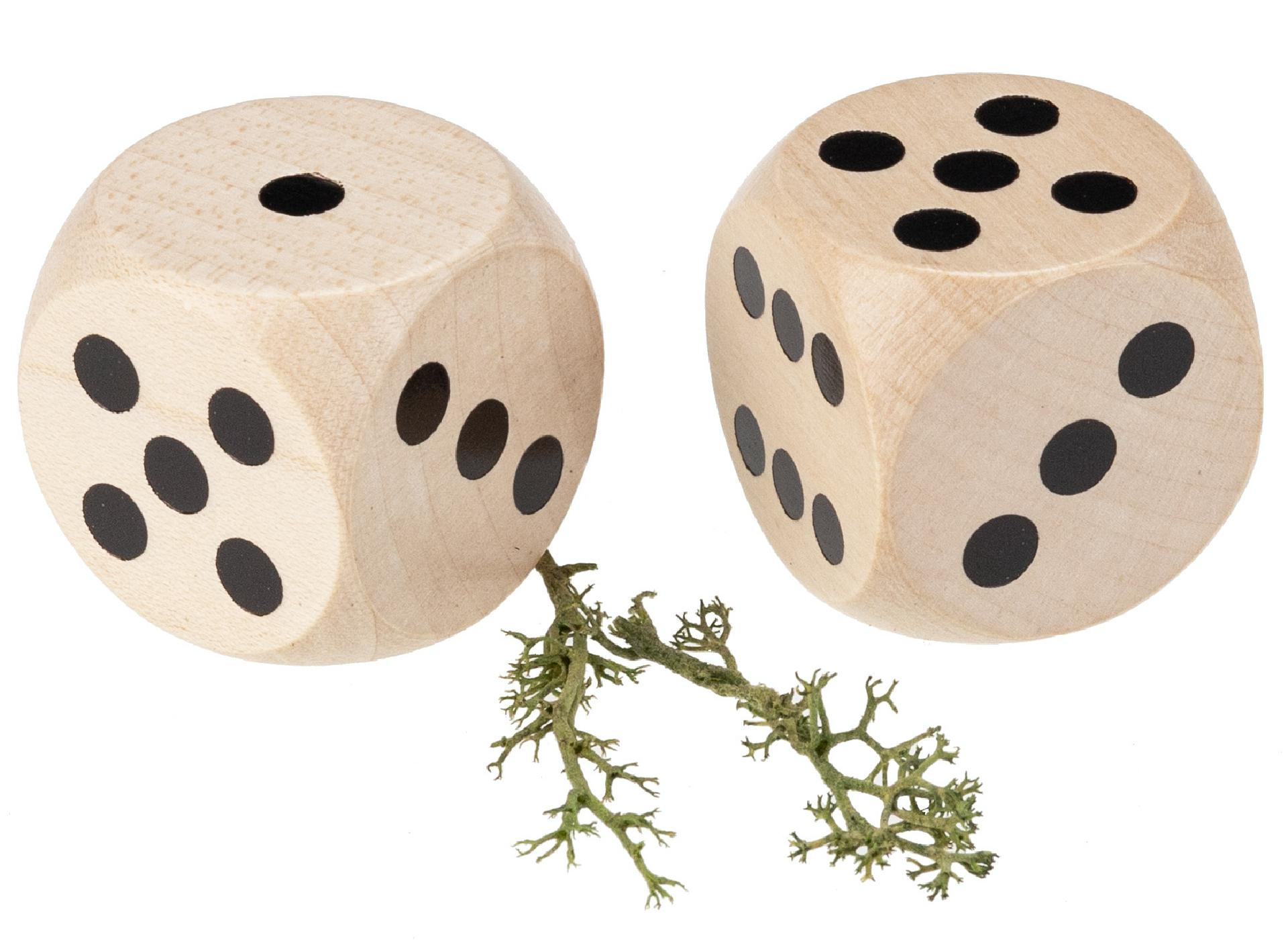 Hochwertiger Ahornholz Spielwürfel | Augenwürfel - 30 mm